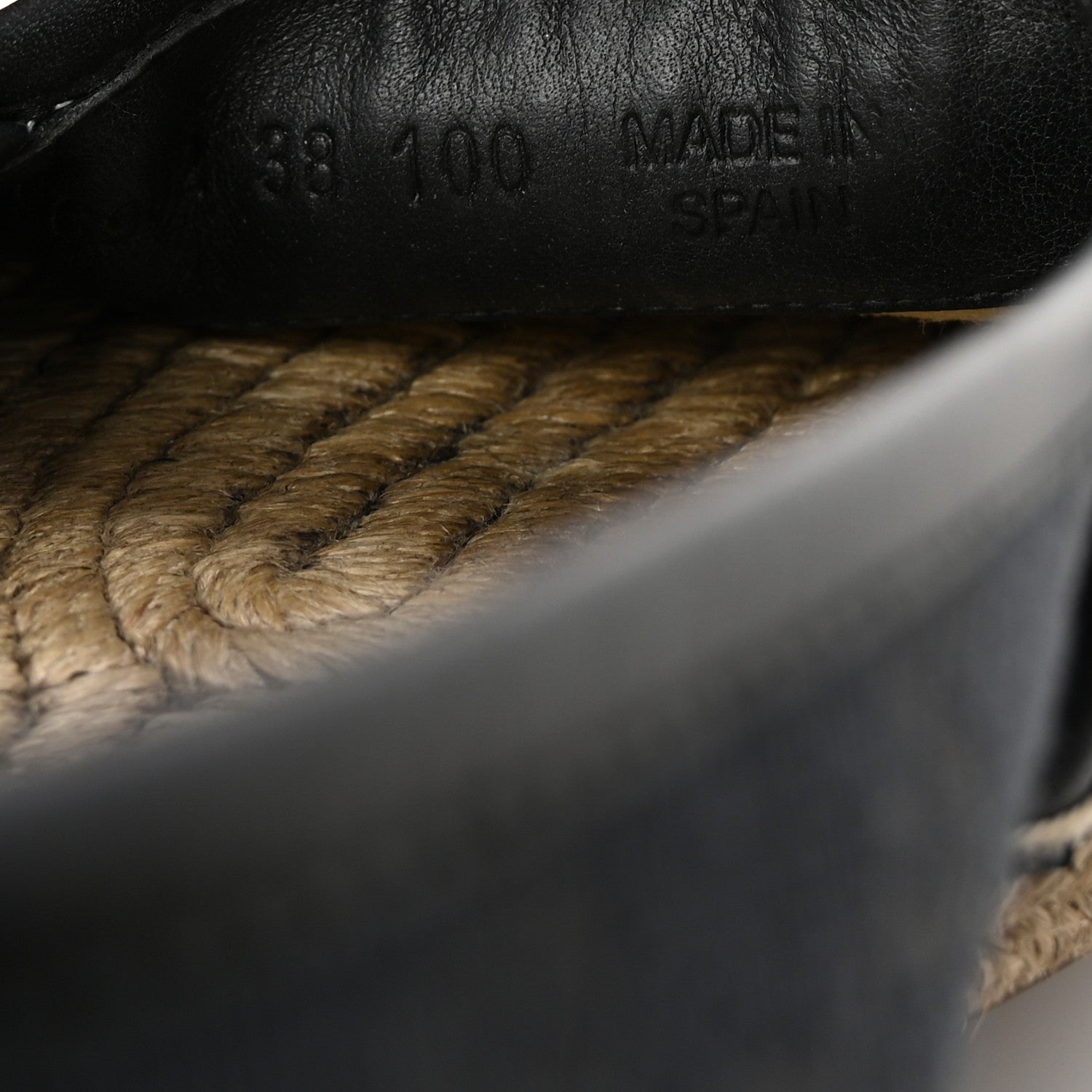 Gucci Monogram Espadrilles 38 Black 9 of 10