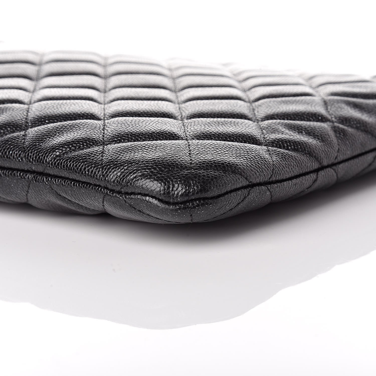 Chanel Iridescent Caviar Quilted Large Cosmetic Case Black 6 of 9