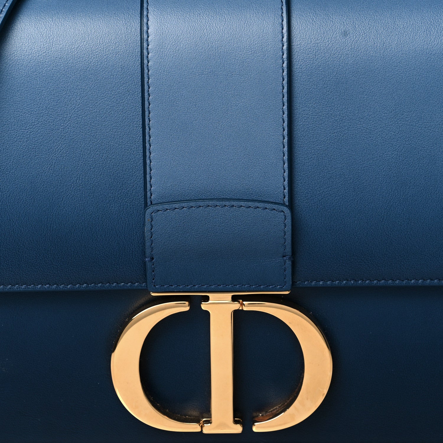 Christian Dior Smooth Calfskin Gradient 30 Montaigne Flap Bag Indigo Blue 8 of 12