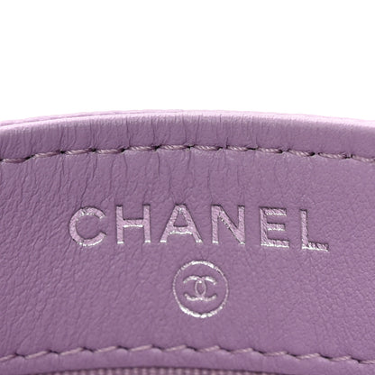 Chanel Caviar Quilted Boy Card Holder Light Purple 6 of 8