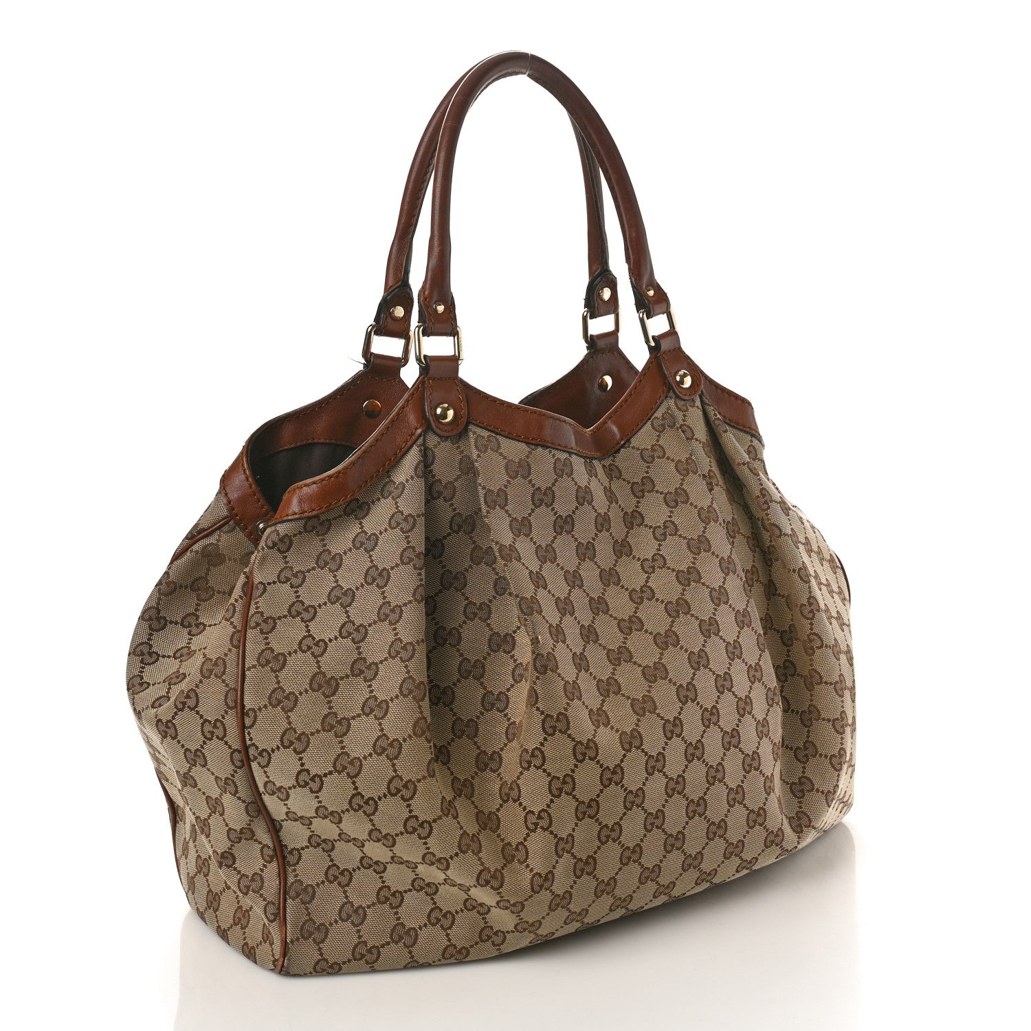 Gucci Monogram Large Sukey Tote Brown 3 of 21