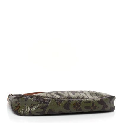 Louis Vuitton Monogram Graffiti Pochette Accessories Kaki 4 of 11