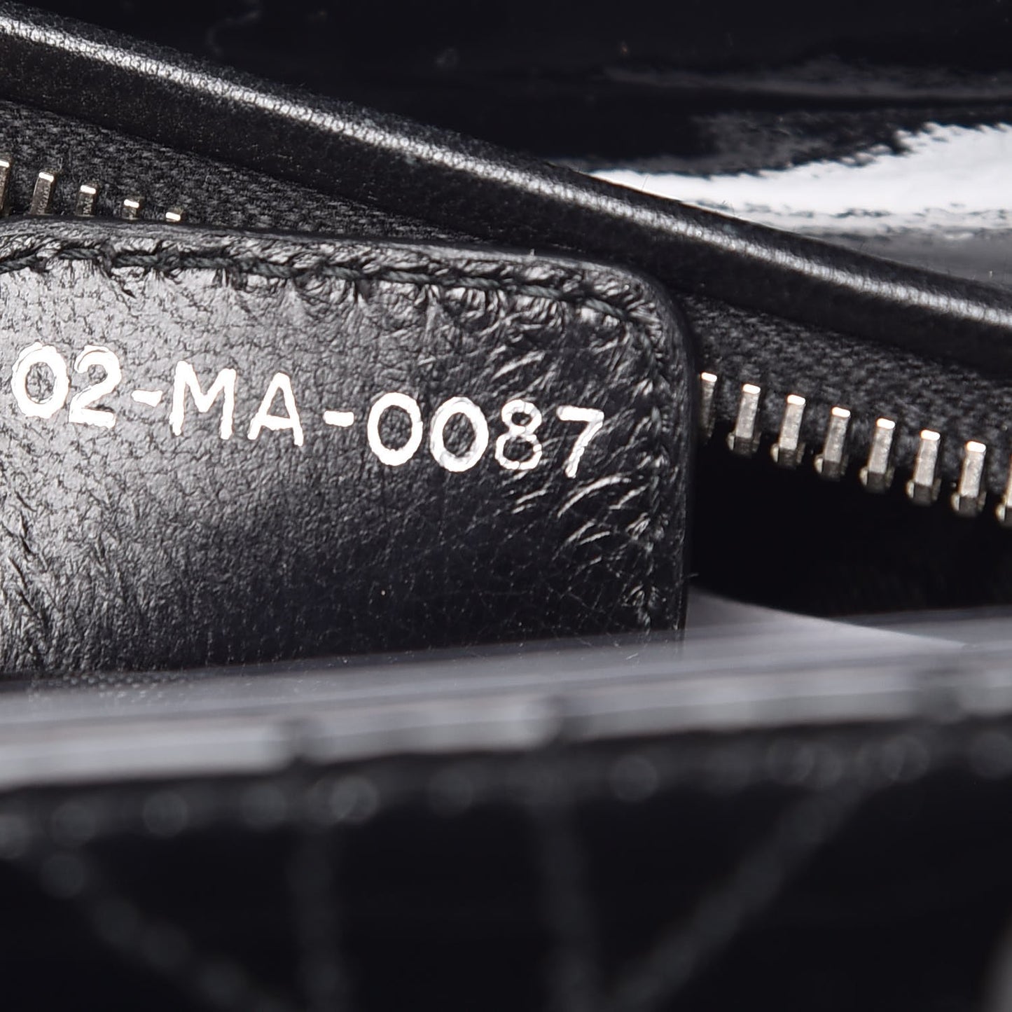 Patent Cannage Medium Lady Dior Black