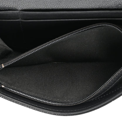 Chanel Caviar Quilted Pearl Coco Candy Wallet Black 6 of 11