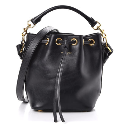 Saint Laurent Calfskin Small Emmanuelle Bucket Bag Black 1 of 7
