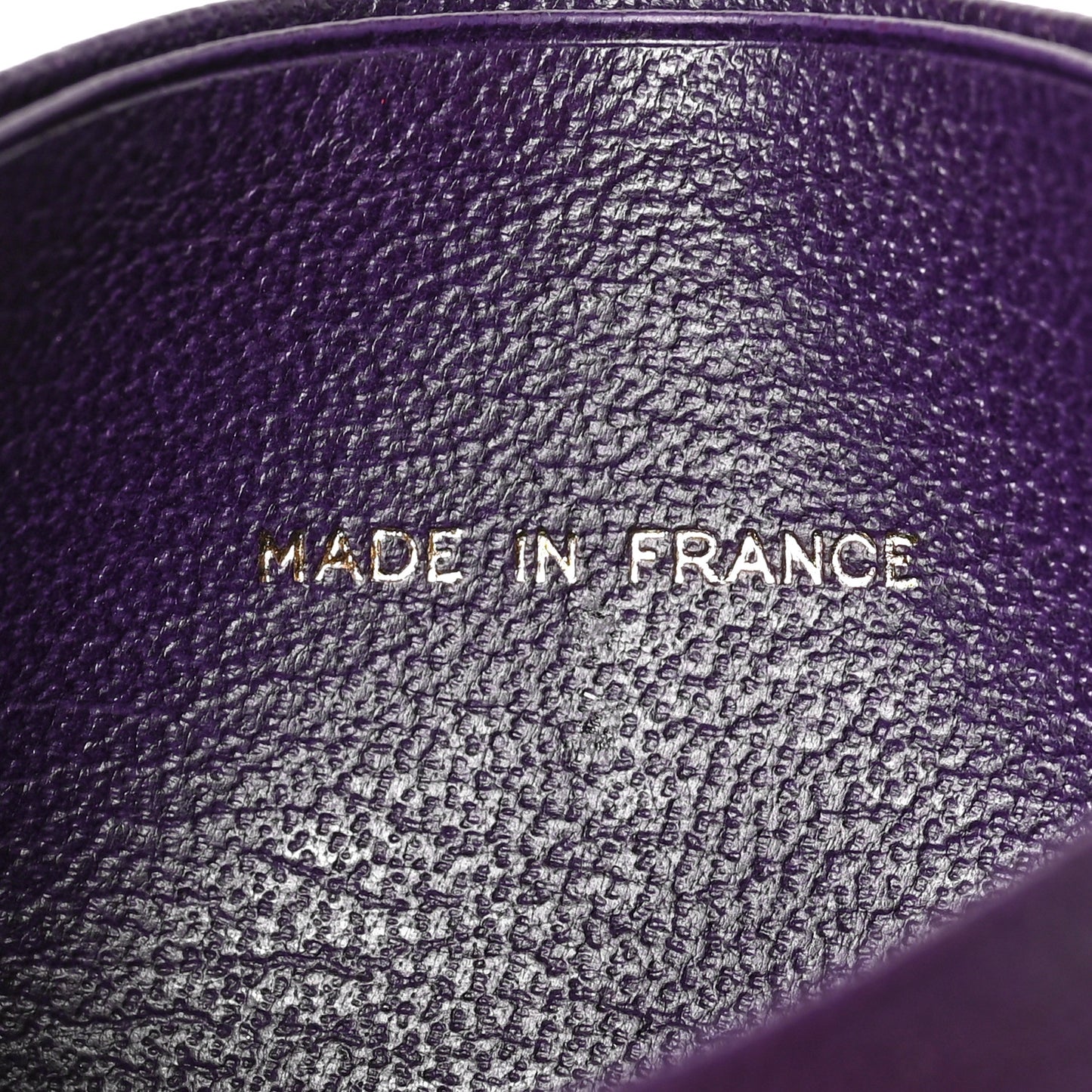 Calfskin CC Card Holder Purple