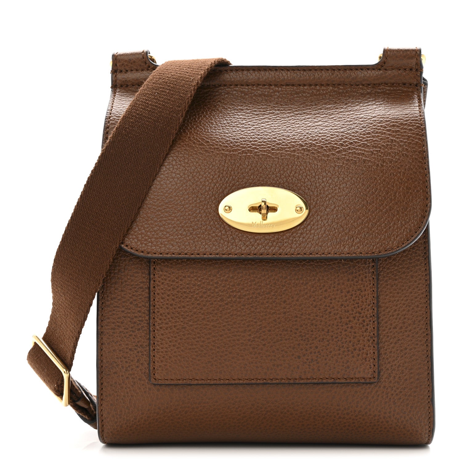 Mulberry Grain Calfskin Small New Antony Messenger Crossbody Oak 1 of 12