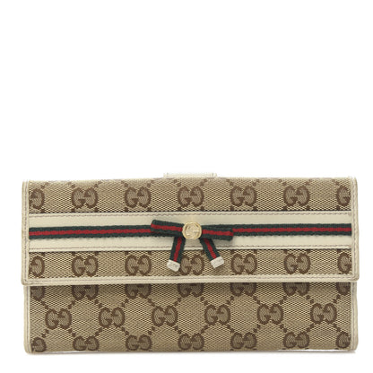 Gucci Monogram Mayfair Continental Wallet Off White 1 of 7