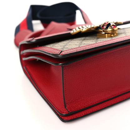 Gucci GG Supreme Monogram Small Queen Margaret Top Handle Bag Red 8 of 9