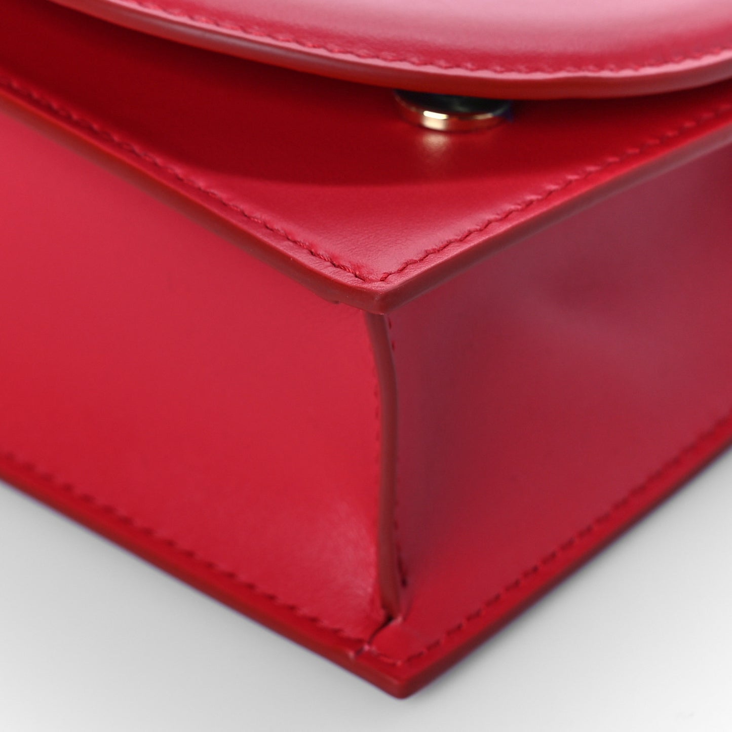 Calfskin DG Logo Flap Crossbody Bag Red