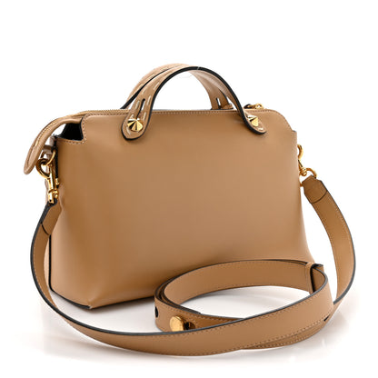 Fendi Vitello King Elaphe Python Print Logo Medium By The Way Boston Bag Miele Scuro Makeup 3 of 15