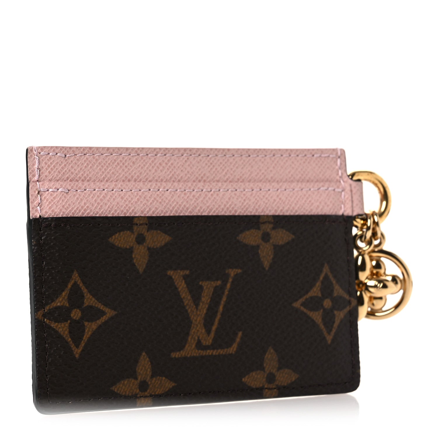 Louis Vuitton Monogram LV Charms Card Holder Rose Ballerine 3 of 7