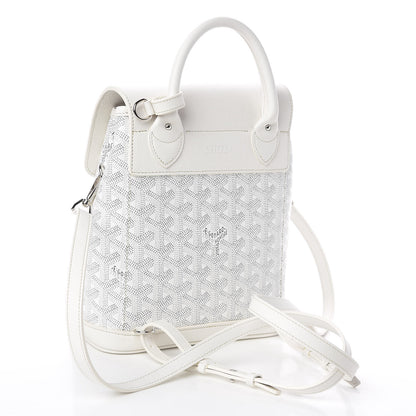 Goyard Goyardine Calfskin Mini Alpin Backpack White 3 of 9