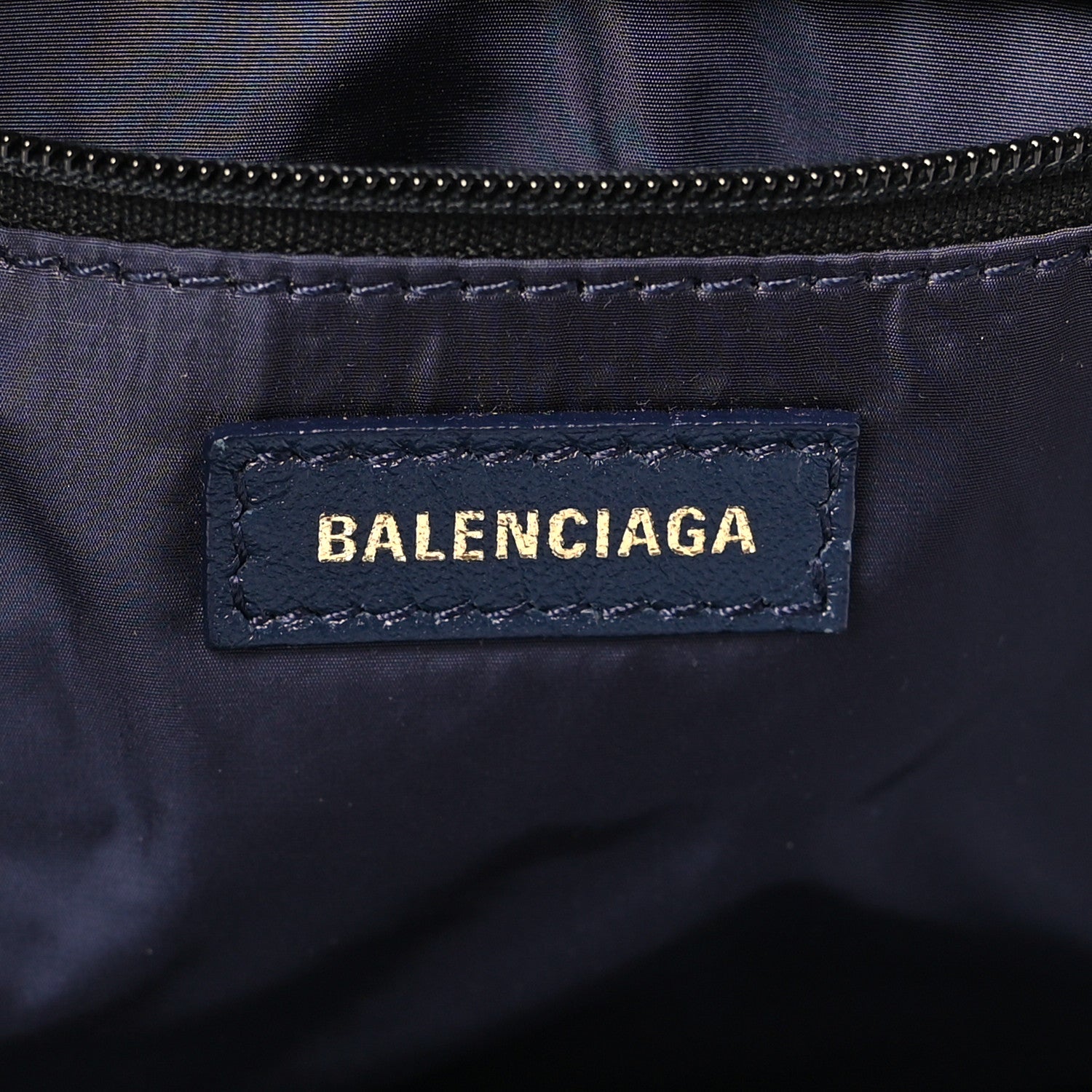 Balenciaga Sport Nylon Logo Embroidered Wheel Backpack Navy Blue Red 6 of 8