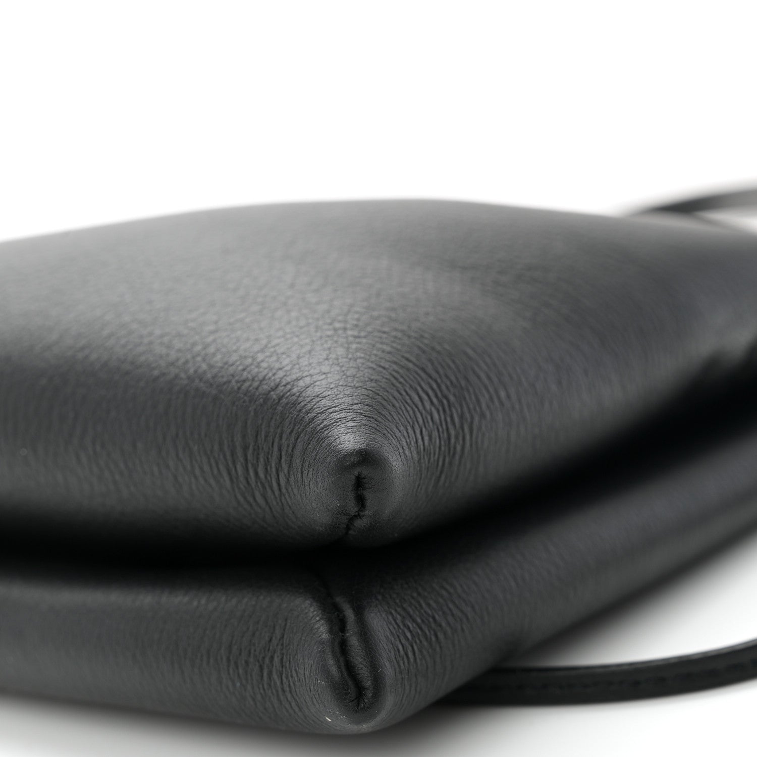 The Row Matte Grained Calfskin Mini Nu Twin Bag Black 9 of 9