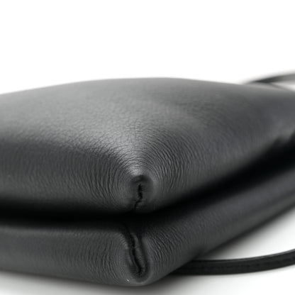 The Row Matte Grained Calfskin Mini Nu Twin Bag Black 9 of 9