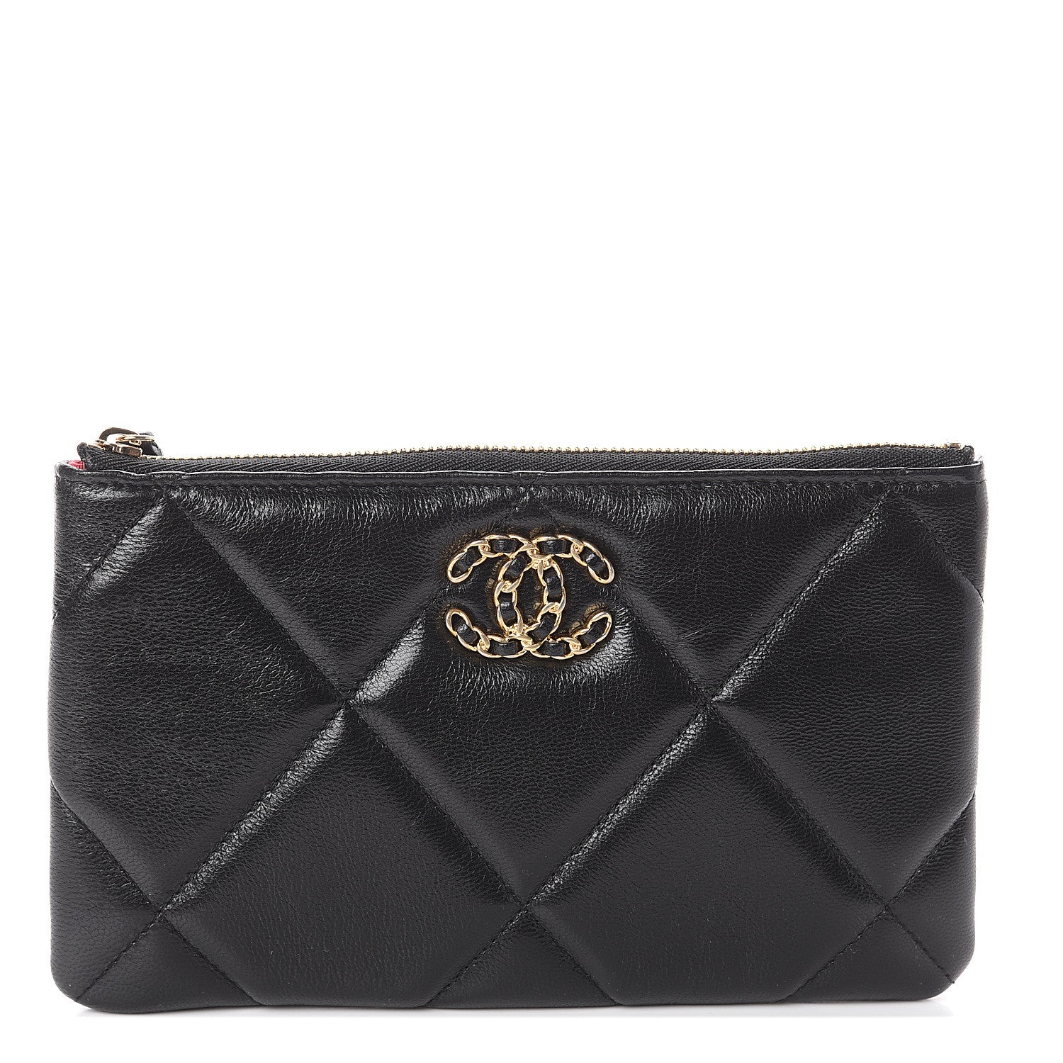 Chanel Goatskin Quilted 19 Cosmetic Case Black 1 of 8