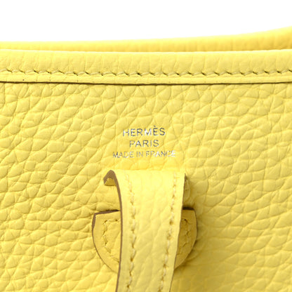 Hermes Taurillon Clemence Evelyne TPM Limoncello 6 of 9