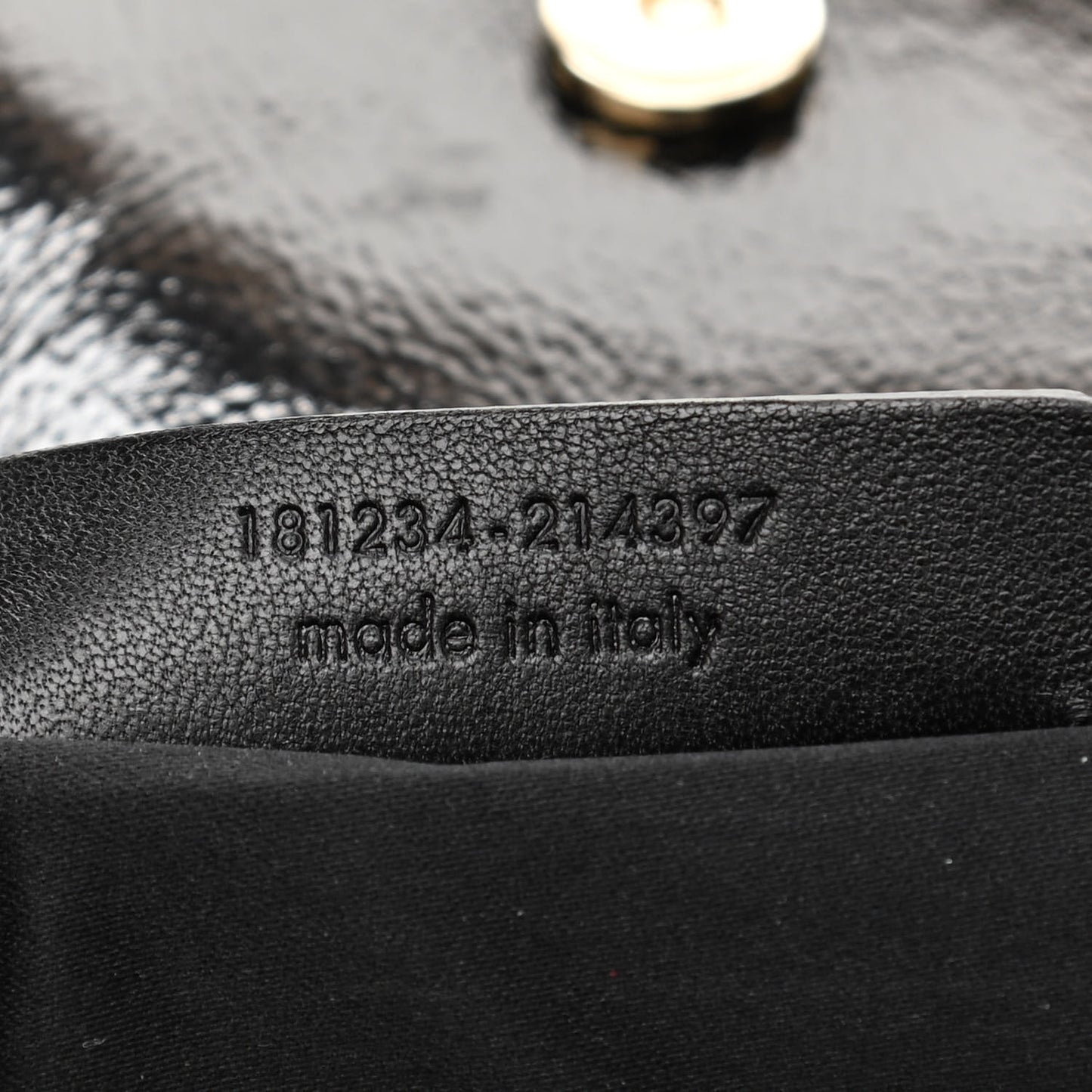 Patent Crocodile Embossed Tribute Tote Black