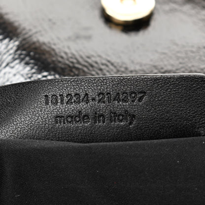 Saint Laurent Patent Crocodile Embossed Tribute Tote Black 7 of 15