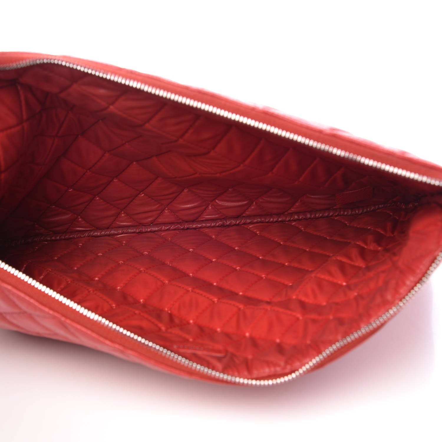 Chanel Caviar Large Cosmetic Case Red 5 of 11