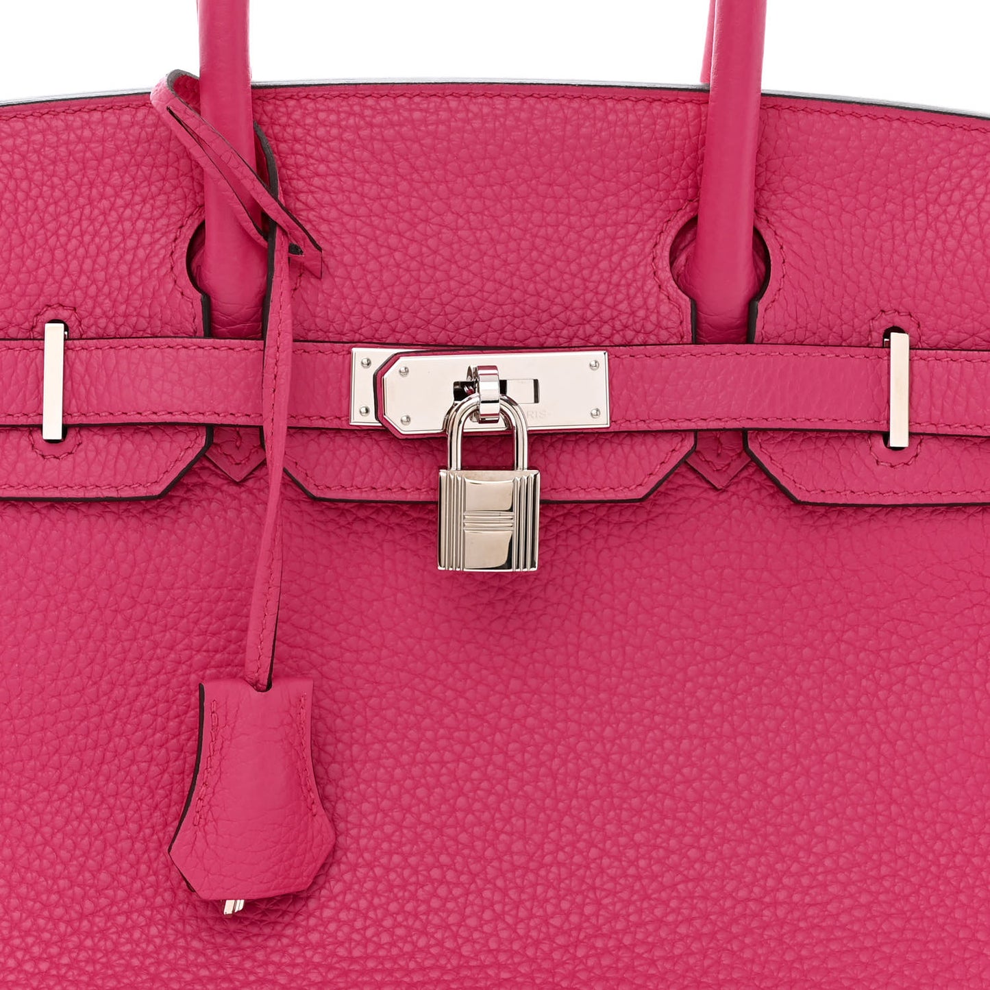 Taurillon Clemence Birkin 30 Rose Shocking