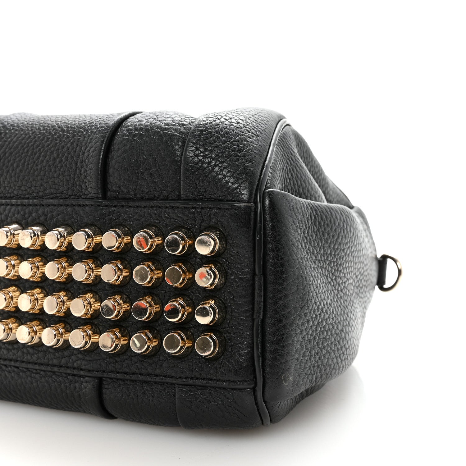 Alexander Wang Pebbled Lambskin Rocco Black Pale Gold Hardware