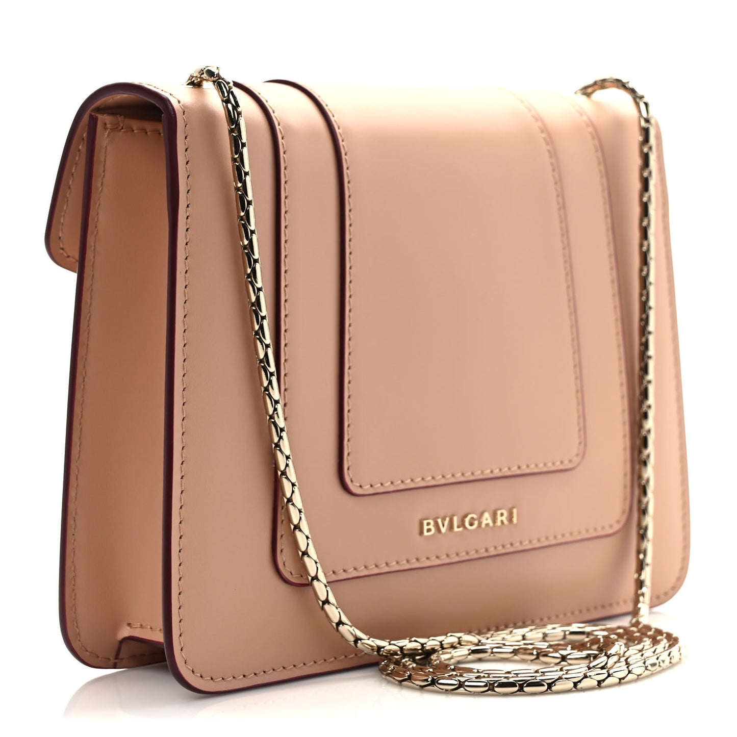 Calfskin Serpenti Forever Crossbody Bag Beige