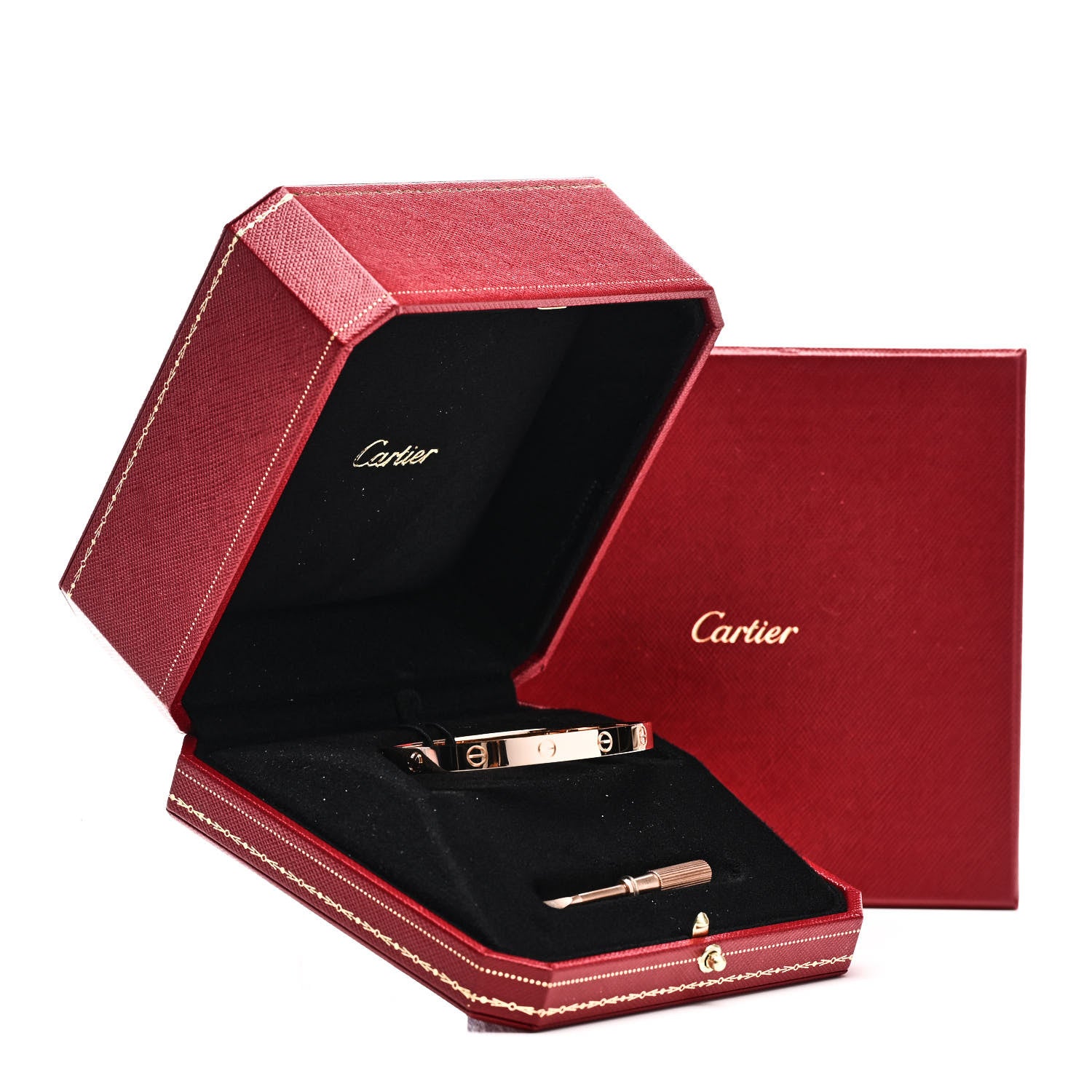 Cartier 18K Pink Gold LOVE Bracelet 18 9 of 10