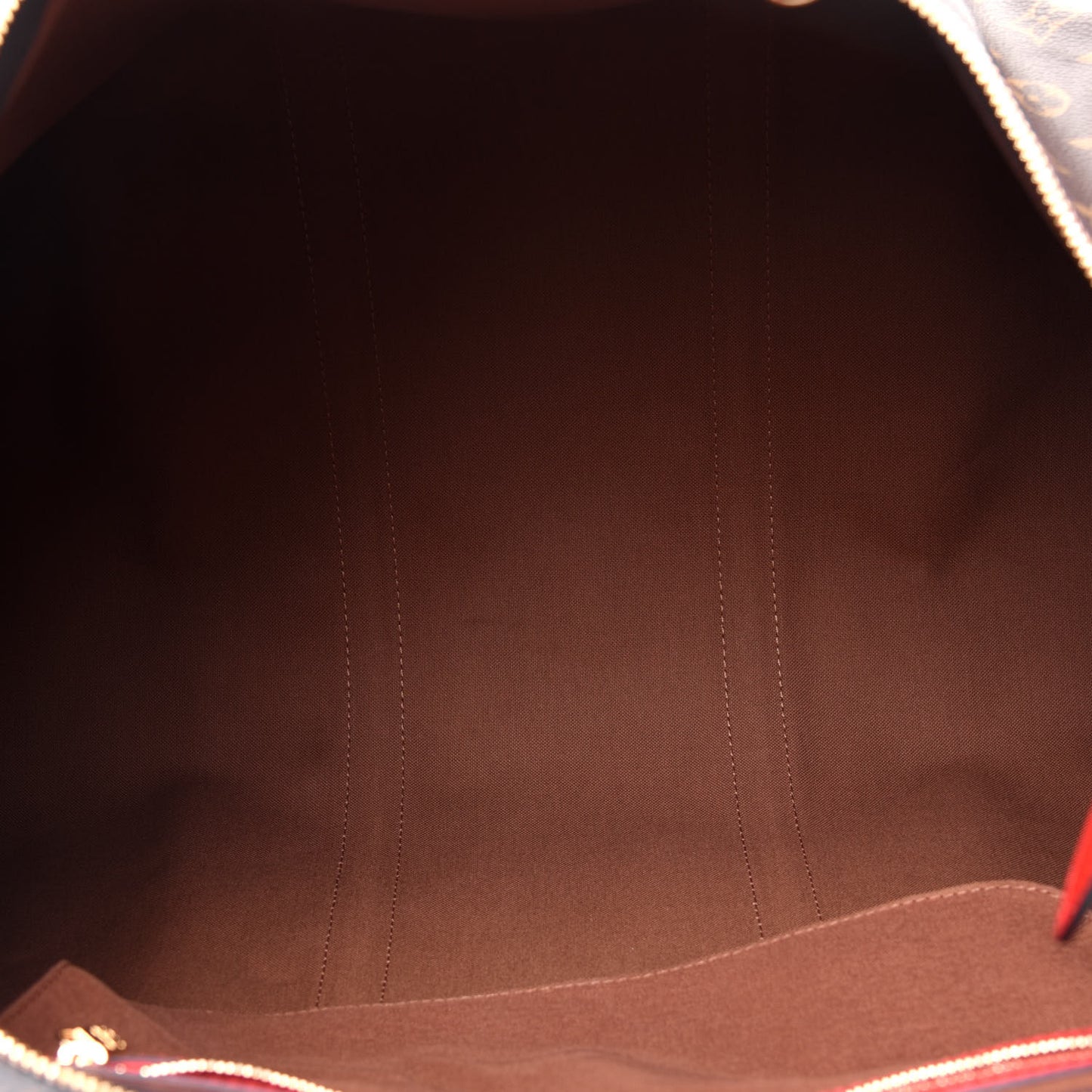Calfskin Monogram Keepall Bandouliere 50 Coquelicot