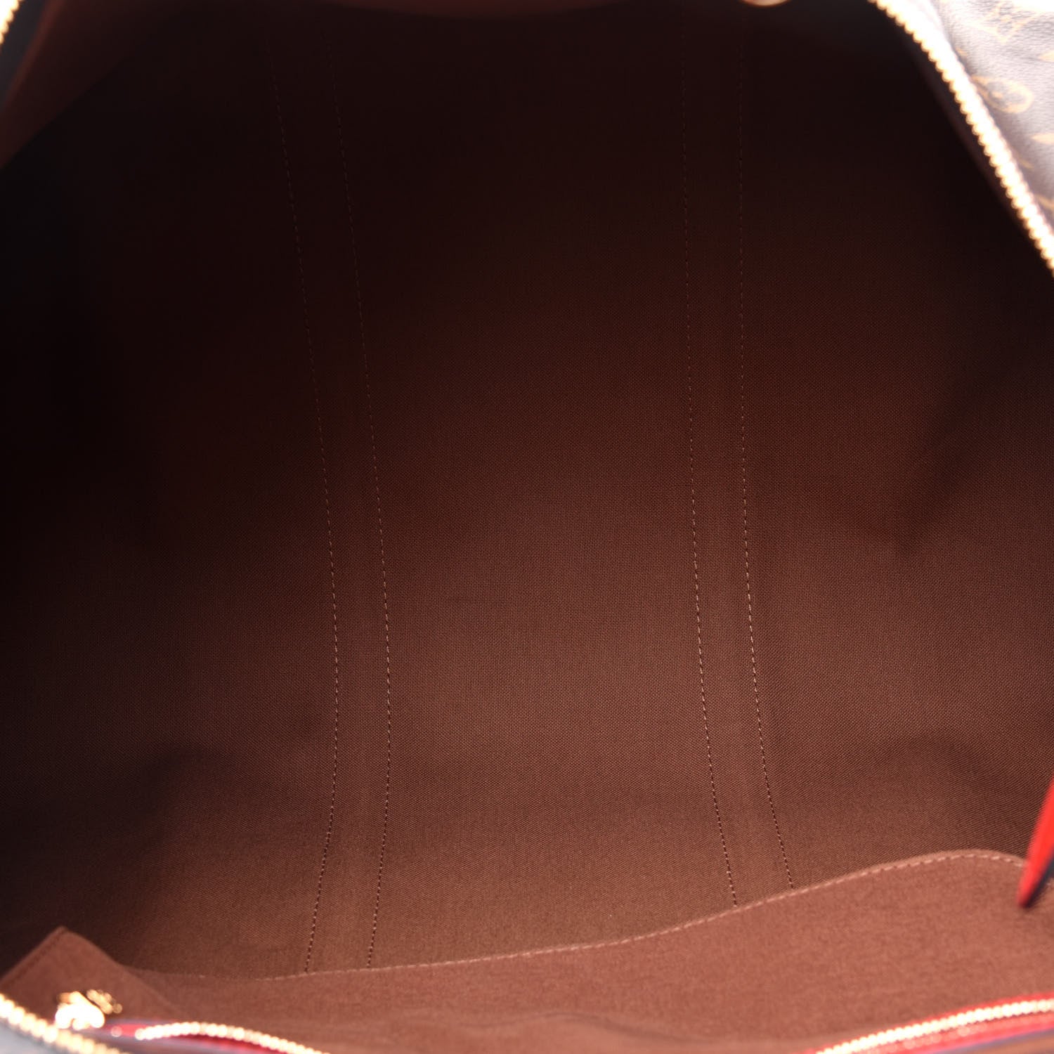 Louis Vuitton Calfskin Monogram Keepall Bandouliere 50 Coquelicot 4 of 12
