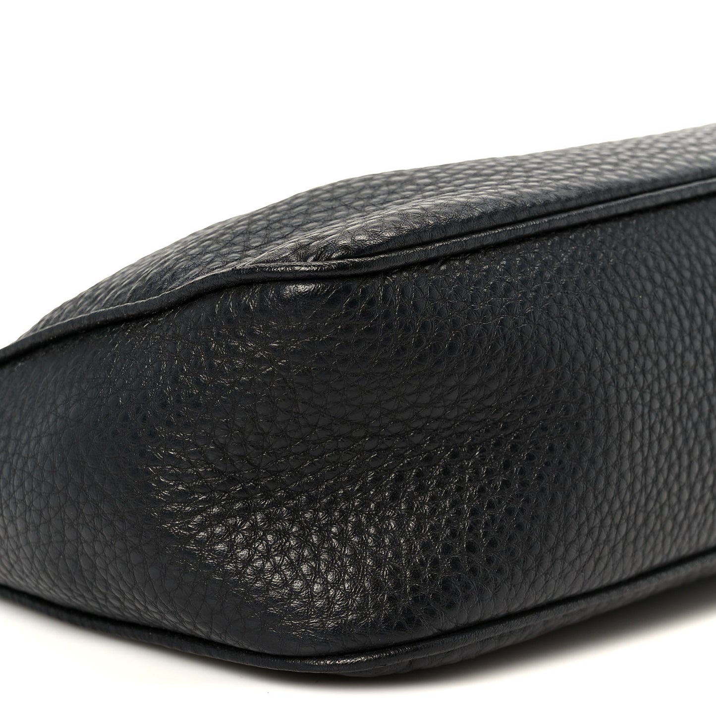 Vitello Daino Pochette Bag Black