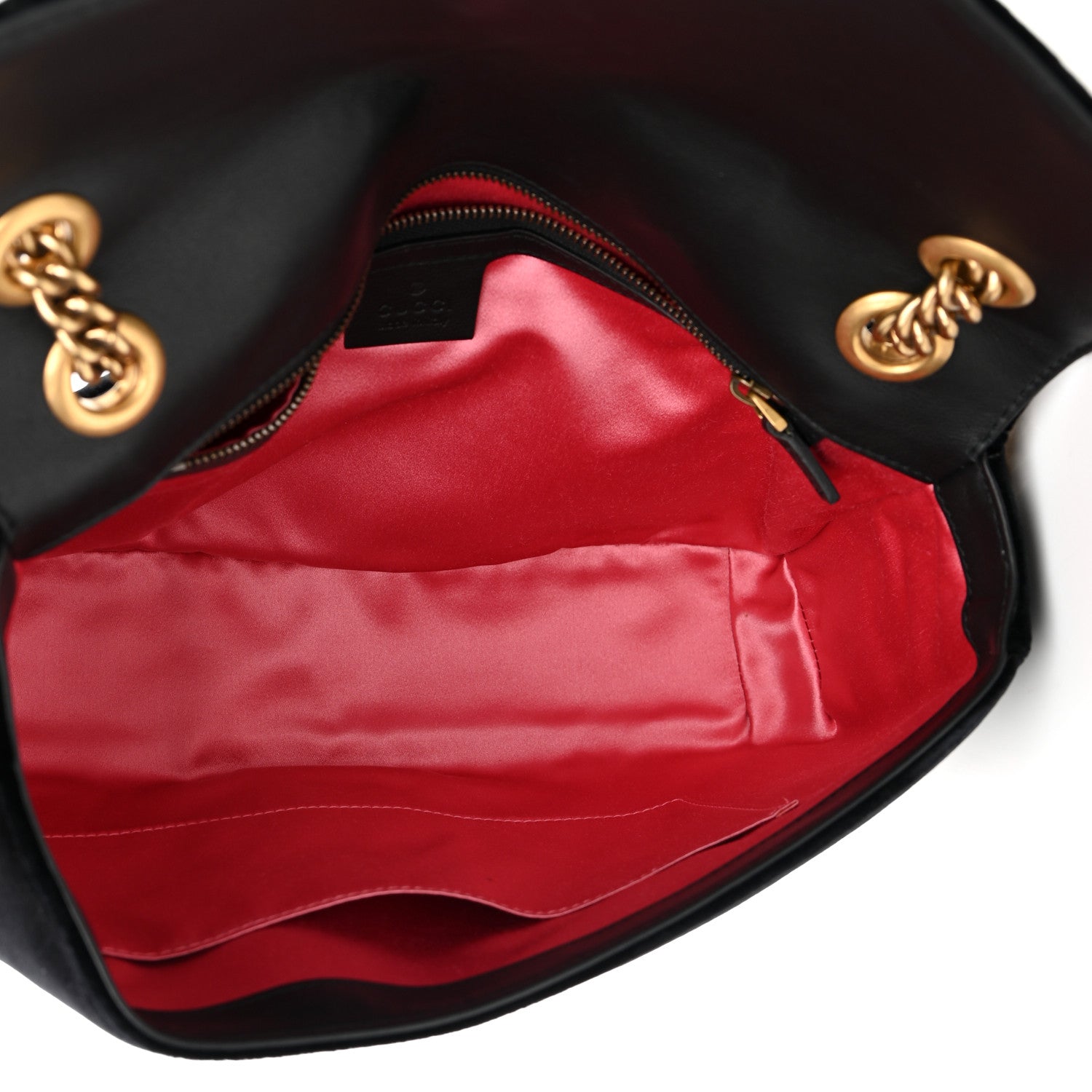 Gucci Velvet Matelasse Loved Embroidered Medium GG Marmont Shoulder Bag Black 5 of 10