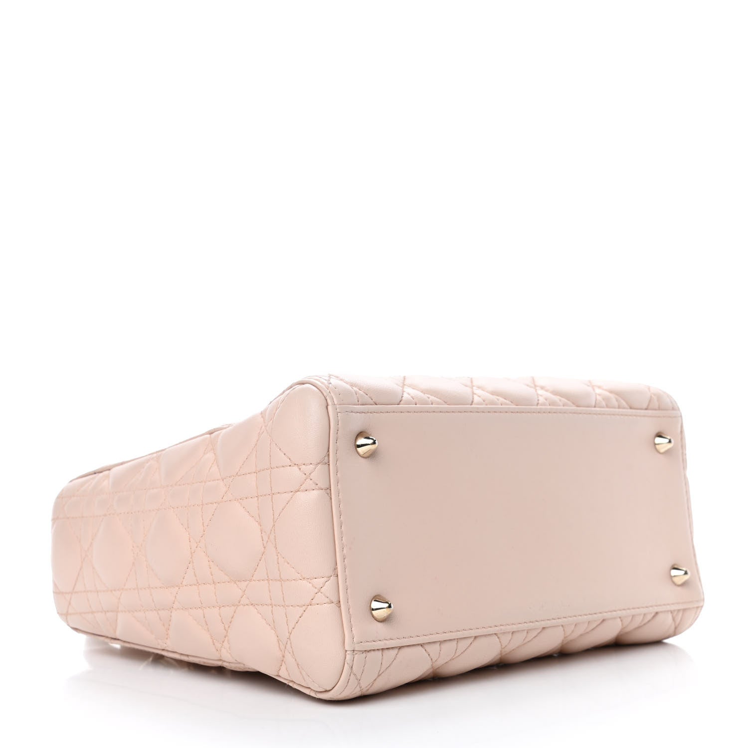 Christian Dior Lambskin Cannage Medium Lady Dior Light Pink 3 of 4