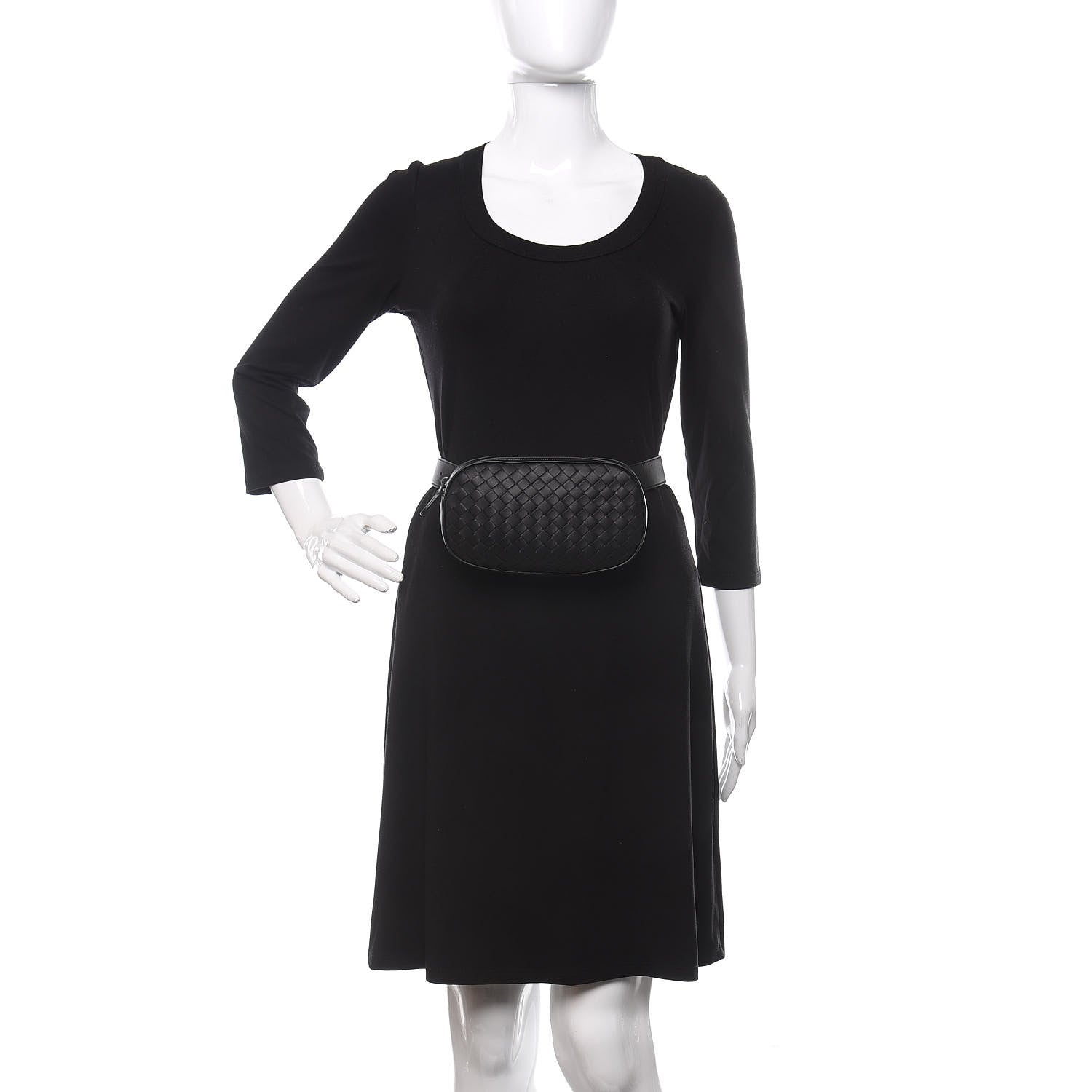 Bottega Veneta Nappa Intrecciato Belt Bag Black 2 of 9
