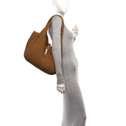 Saint Laurent Raffia Le 5 A 7 Bea Tote 2 of 12