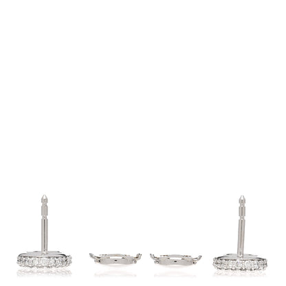 Hermes 18K White Gold Diamond New Farandole Earrings 3 of 5
