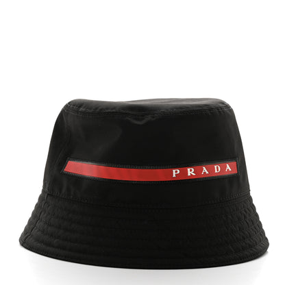 Prada Technical Nylon Linea Rossa Bucket Hat M Black 6 of 8