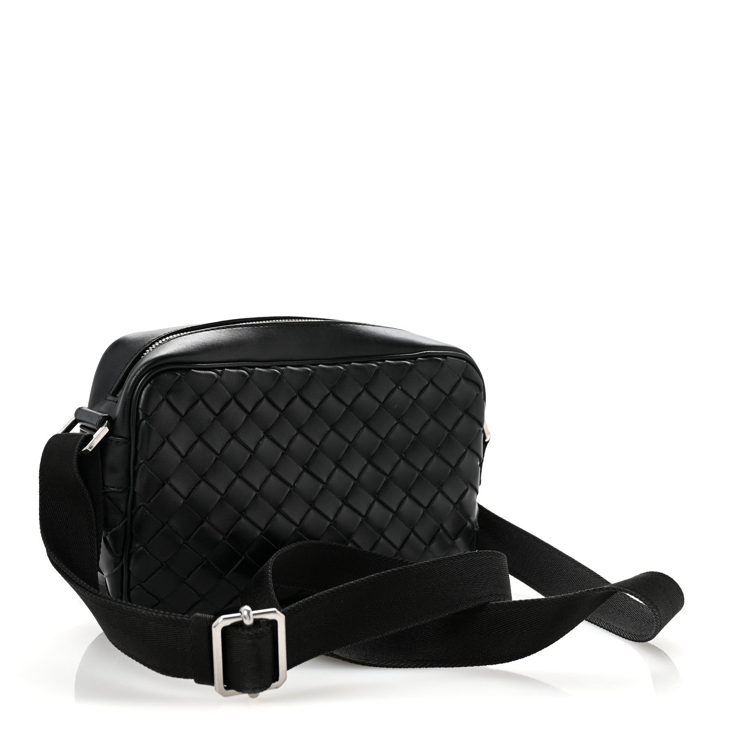 Bottega Veneta Nappa Intrecciato Small Classic Camera Bag Black 3 of 14