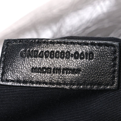 Saint Laurent Crinkled Calfskin Matelasse Monogram Large Niki Chain Satchel Fog 7 of 10