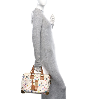 Louis Vuitton Monogram Multicolor Speedy 30 White 2 of 9