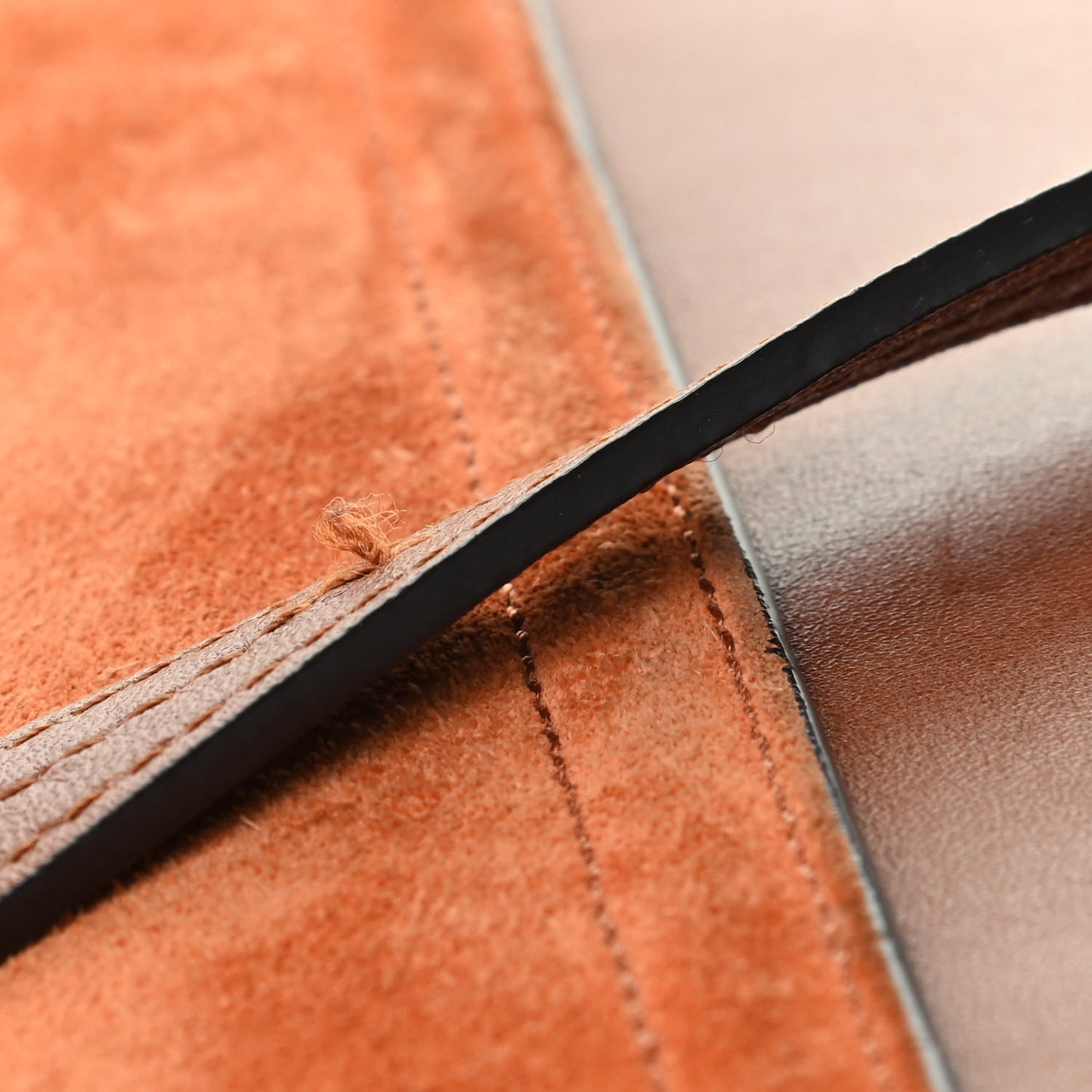 Suede Calfskin Small Faye Shoulder Bag Tobacco