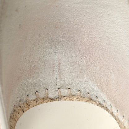 Hermes Calfskin Tipoli Espadrille Wedges 37 White 9 of 10