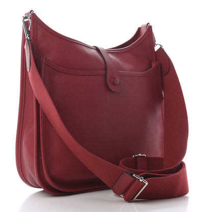 Hermes Epsom Evelyne III PM Rouge Grenat 2 of 15