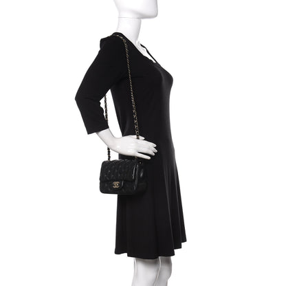 Chanel Lambskin Quilted Mini Square Flap Black 2 of 12