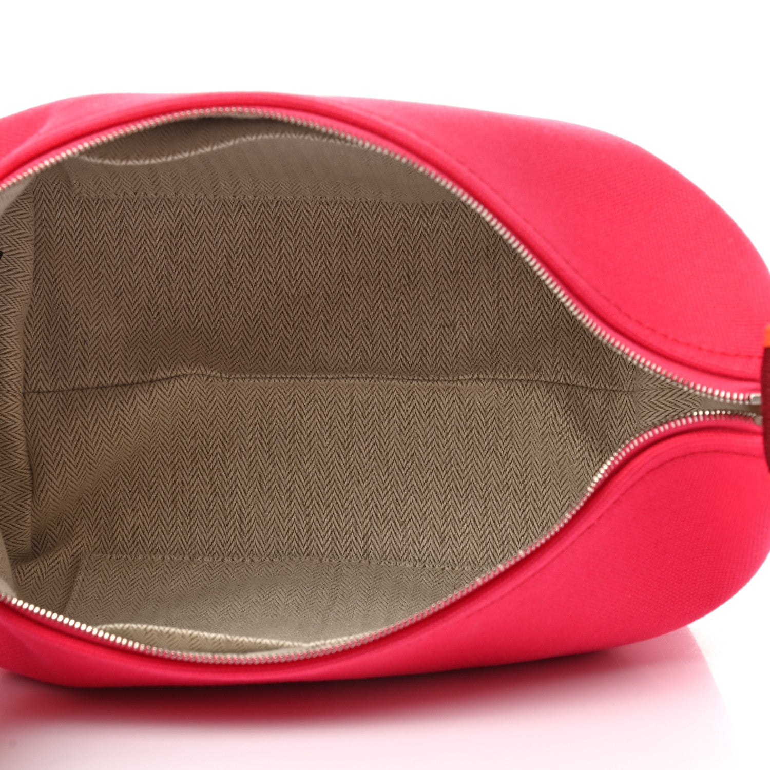 Hermes Canvas Small Bride-A-Brac Pouch Hibiscus 5 of 8