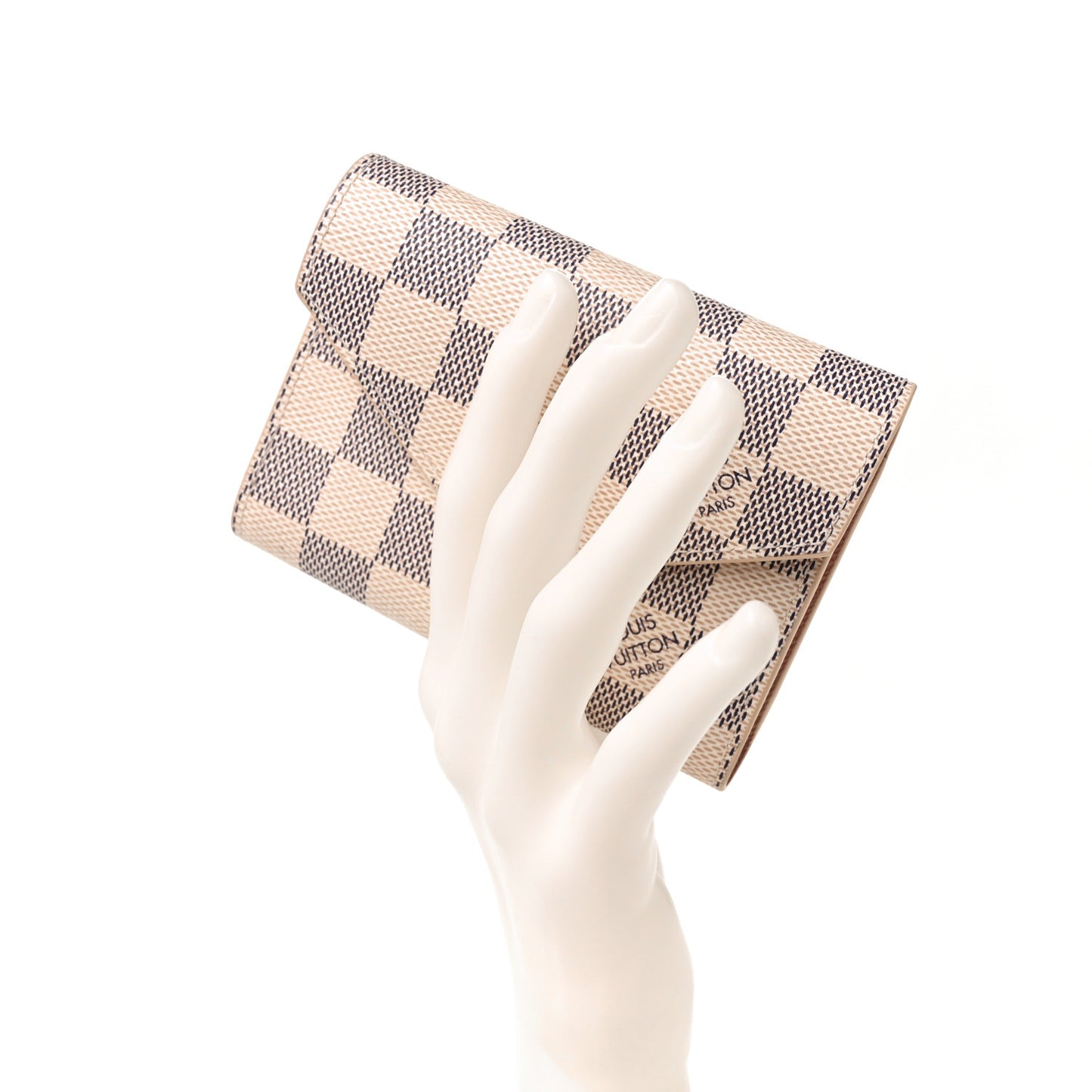 Damier Azur Victorine Wallet Rose Ballerine