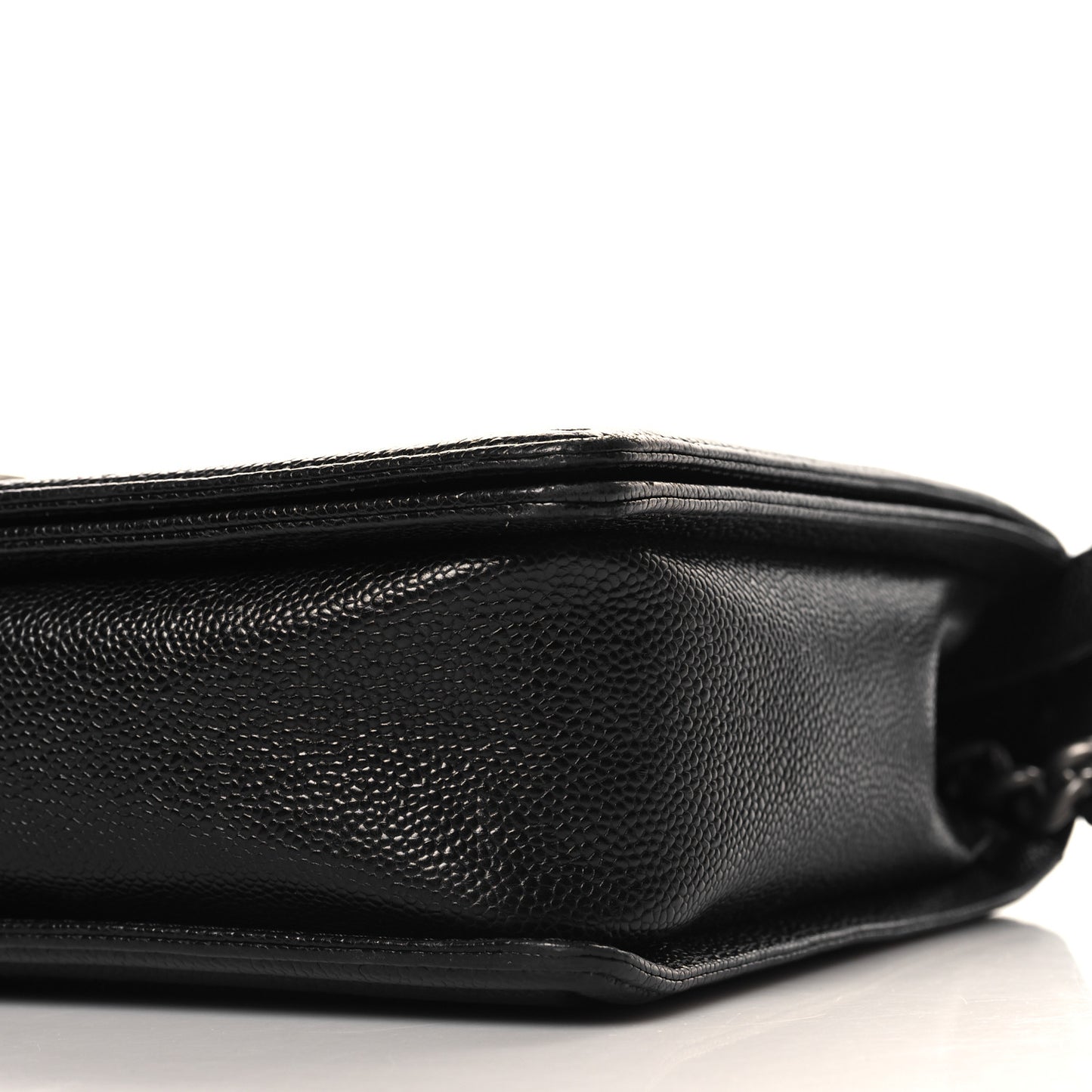 Caviar Quilted Large Boy Flap Black