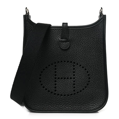 Hermes Taurillon Clemence Evelyne TPM Black 1 of 11