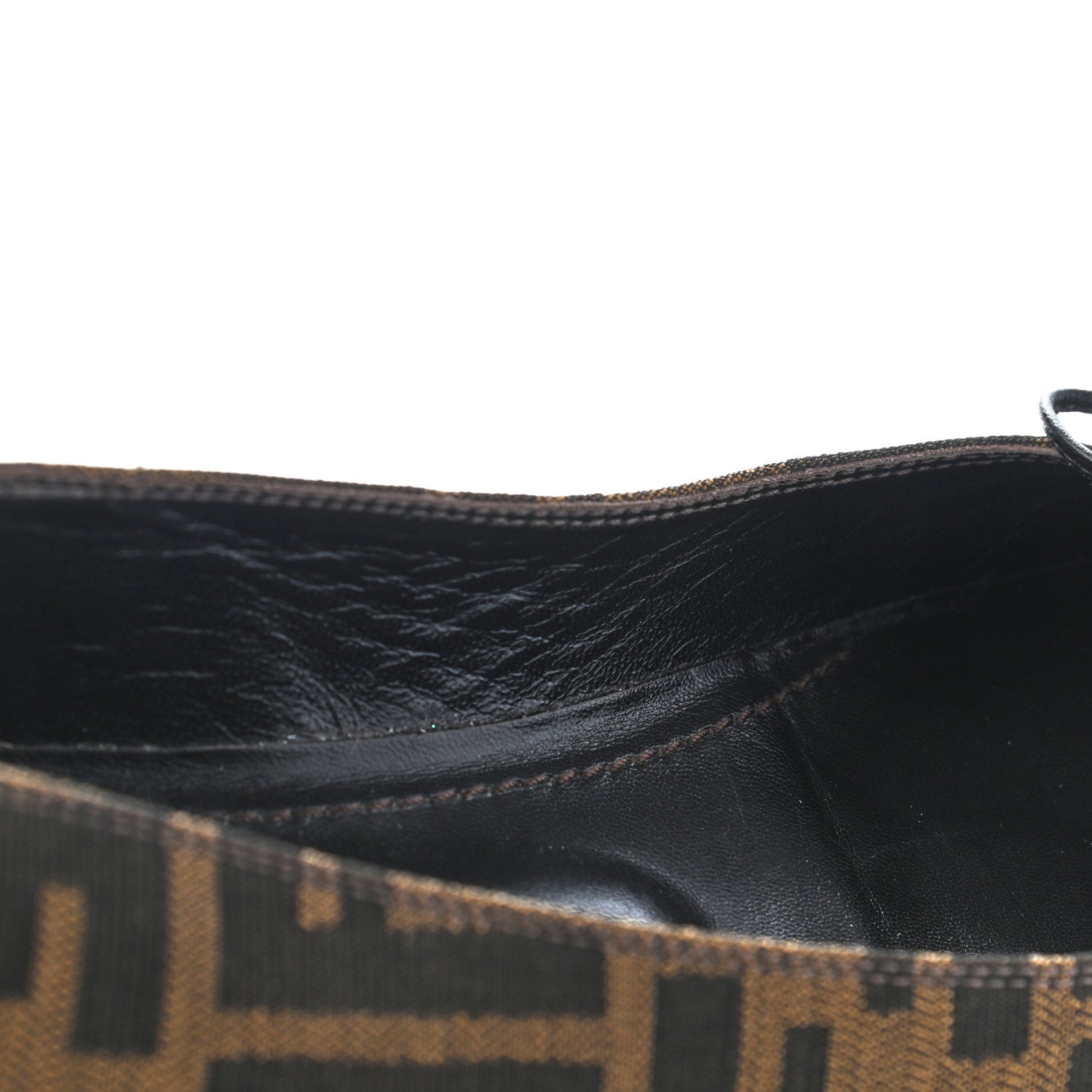 Fendi Jacquard Zucca Ballerina Flats 38 Tobacco Moro 7 of 7